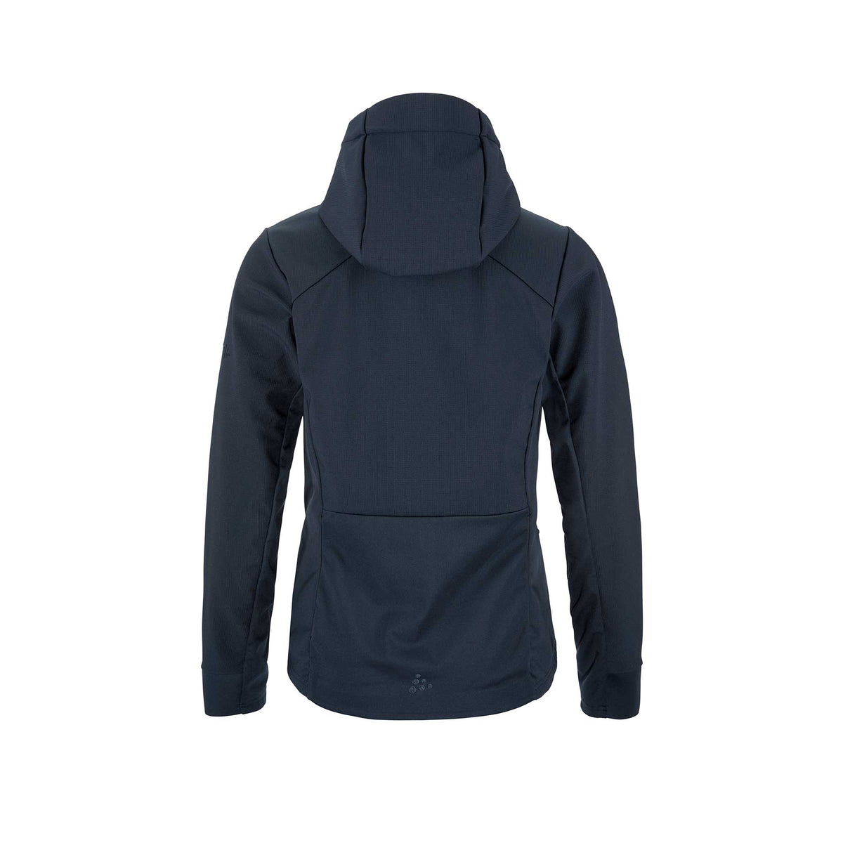 tummansininen Craft ADV Explore Softshell 2.0 jacket, selkä