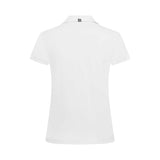 valkoinen naisten Virtue Polo V-neck, selkä