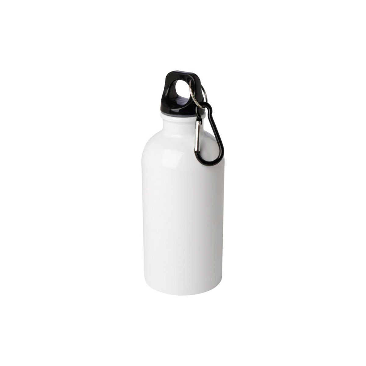 valkoinen teräksinen juomapullo 0,4L