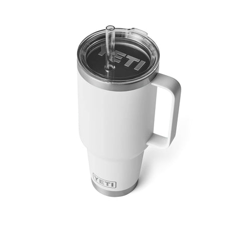 valkoinen yeti rambler straw mug 1,2L