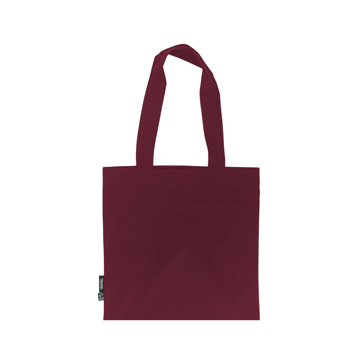 viininpunainen neutral kangaskassi twill bag